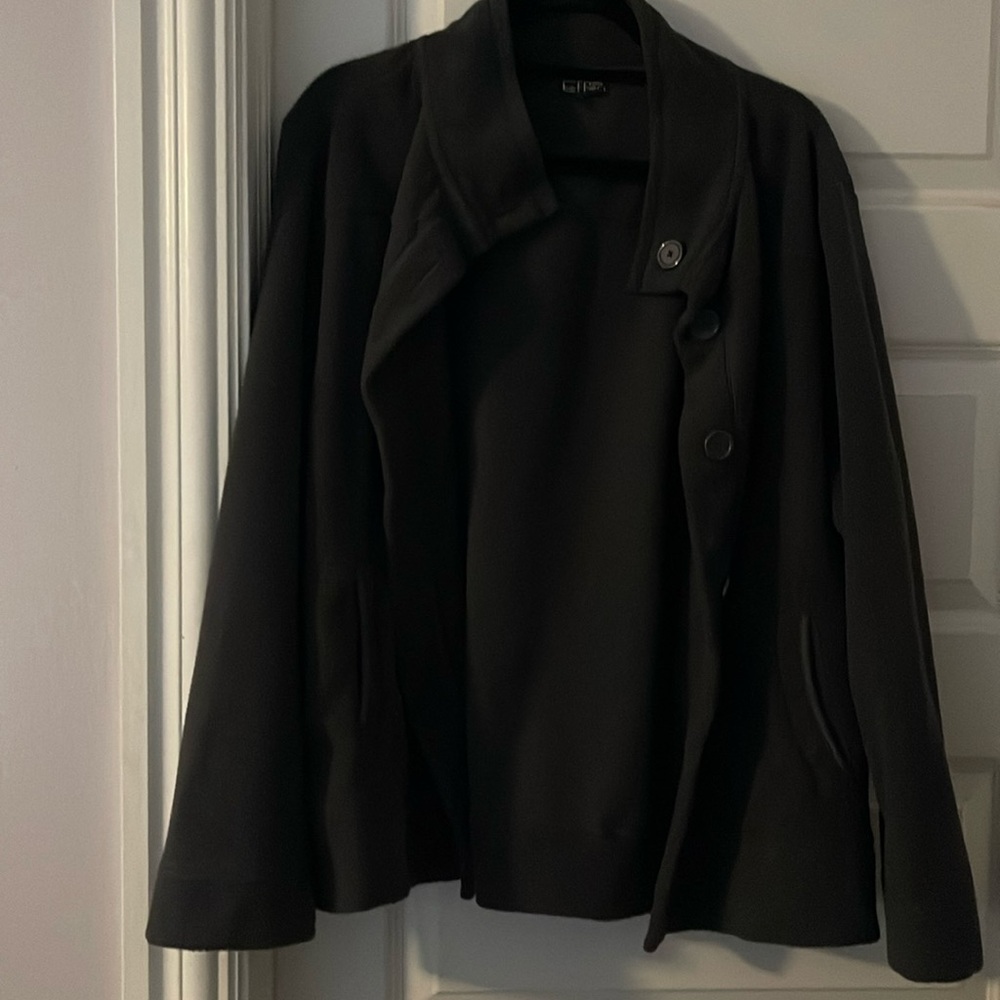 Button up fleece coat